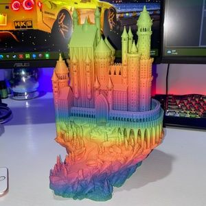 3D printed castle RAINBOW